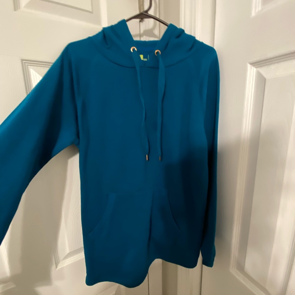 blue hoodie with pockets